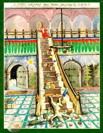 Polar Bear falling down the stairs