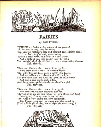 Fairies by Rose Fyleman text of Rose Fylman's poem Fairies