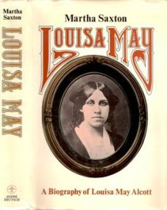book cover with portrait of L.M. Alcott