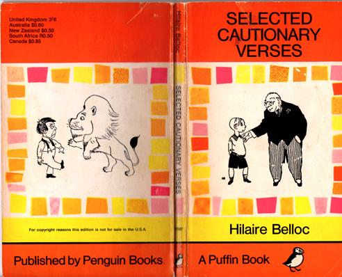 orange and yellow book jacket and poem characters