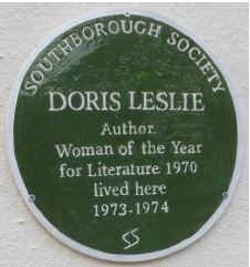 Doris Leslie plaque
