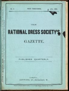 Cover of The Rational Dress Society magazine