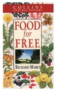 Front over of the 1992 edition of Food for Free showing a variety of plants.