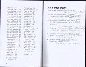 Odd one out puzzle from The Pocket Detective